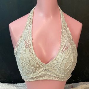 White/Off White Halter Bralette